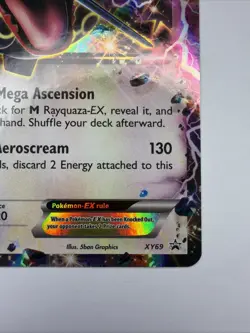 Damaged Rayquaza EX - XY69 - Shiny Rayquaza EX Box Promo - Holo Pokemon XY Promo - Image 5