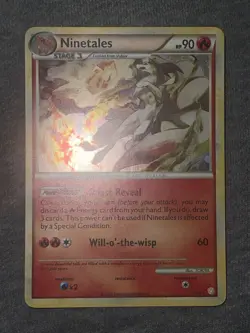 Ninetales 7/123 Holo Rare HeartGold SoulSilver Pokemon Card Nm + - Image 1