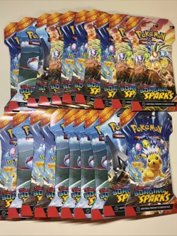 Pokemon TCG: Surging Sparks Sleeved Booster Pack Random Art (20 Packs) - Image 1