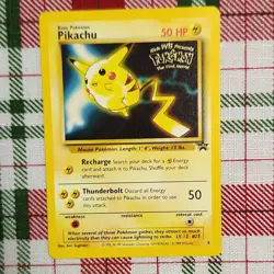 Pokemon Pikachu Wizards Black Star Promos Rare Promo Card 4 50 HP 1999 - Image 1