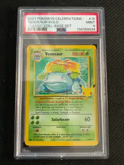 Venusaur 15/102 *PSA 9* Celebrations Classic Collection Pokemon TCG - Image 1