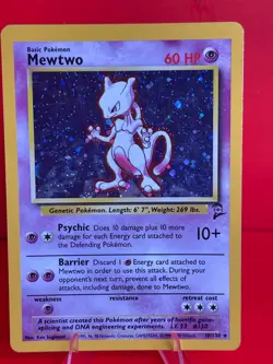 Pokemon Mewtwo Holo 2000 Base Set Edition TCG Rare foil 2nd - Image 5