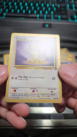 Meowth | 56 / 64 | Jungle | Fruit Rollup Gold Border Promo | Pokemon Card | LP - Image 2