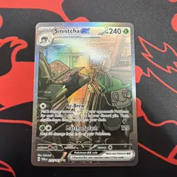 Pokemon TCG Sinistcha EX Twilight Masquerade 210/167 Special Illustration NM - Image 1