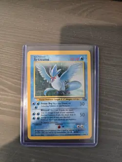 Pokemon TCG Articuno Fossil Holo Unlimited Rare Card 2/62 - Image 1