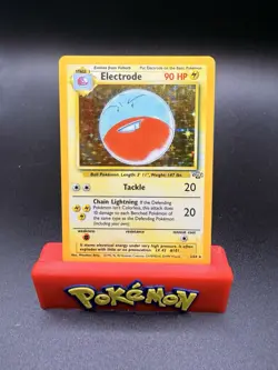Pokemon TCG Electrode Jungle 2/64 Holo Unlimited Holo Rare Pokemon Card NM/LP - Image 1