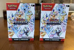 Pokemon TCG: Prismatic Evolutions Booster Bundles X2 (unsealed) - Image 1