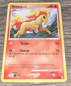 Ponyta 72/99 Common Platinum Arceus Pokemon TCG LP - Image 1