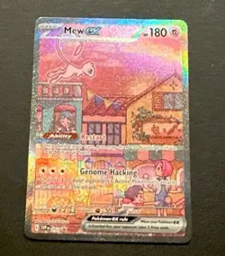 2023 POKEMON SCARLET & VIOLET 151 MEW EX FULL ART SECRET RARE BLACK STAR PROMO - Image 1