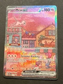 2023 POKEMON SCARLET & VIOLET 151 MEW EX FULL ART SECRET RARE BLACK STAR PROMO - Image 5