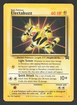 Electabuzz 2/53 Pokemon TCG Movie Promo WOTC MP - Image 1