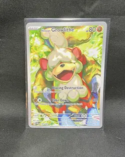 ⭐ Pokemon TCG Hisuian Growlithe 181/167 Twilight Masquerade Holo NM - WOW!!⭐ - Image 1
