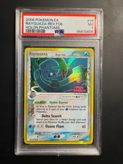 PSA 7 RAYQUAZA #16 REVERSE HOLO FOIL EX HOLON PHANTOMS STAMPED POKEMON NM - Image 1