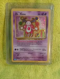 Pokemon TCG Classic Blastoise Deck Mr. Mime 13/34 LP Holo - Image 1