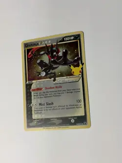Pokemon TCG Greninja Gold Star SWSH144 Celebrations Black Star Promo Holo LP - Image 2