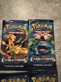 4x Pokemon XY Evolutions Opened Packs Arts Complete Set - Image 2