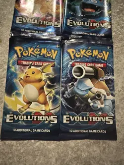 4x Pokemon XY Evolutions Opened Packs Arts Complete Set - Image 3