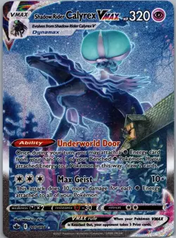 Pokemon TCG Chilling Reign 205/198 Shadow Ryder Calyrex VMAX Alternate Art-NM - Image 1