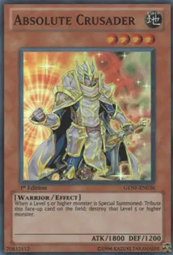Absolute Crusader - GENF-EN036 - Super Rare - Unlimited Edition x1 - Near Mint - Image 1