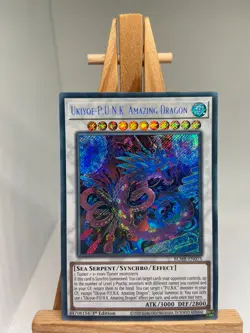 Ukiyoe-P.U.N.K. Amazing Dragon - Secret Rare 1st Edition BLMR-EN075 NM YuGiOh - Image 1
