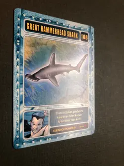 2003 Marvel Genio Card Great Hammerhead Shark #108 Pack Fresh! - Image 2