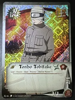 Naruto Card CCG TCG Bandai Holo Foil Tonbo Tobitake Ninja 051 - Image 1