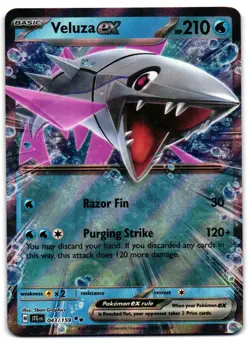 Veluza ex 043/159 - Journey Together Double Rare Pokemon TCG - M/LP Card - Image 1