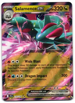 Salamence ex 114/159 - Journey Together Double Rare Pokemon TCG - M/LP Card - Image 1