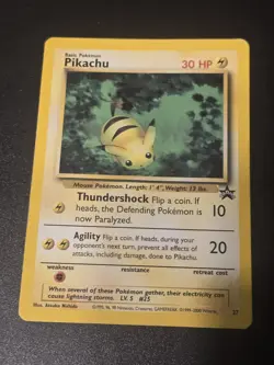 Pikachu Black Star Promo 27 Vintage Pokemon TCG Card - Image 1
