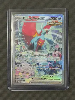 Roaring Moon EX 251/182 Paradox Rift Special Illustration Rare Card Pokemon NM+ - Image 1