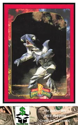 1994 Collect-A-Card Mighty Morphin Power Rangers Series 2 #136 Slippery Shark - Image 1