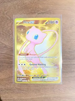 Pokemon Card TCG Mew ex 205/165 Hyper Rare Gold Scarlet & Violet 151 - NM - Image 1