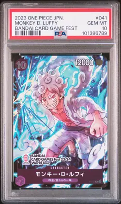 Monkey D. Luffy One Piece 2023 Bandai Card Game Fest Promo Japanese #041 PSA 10 - Image 1