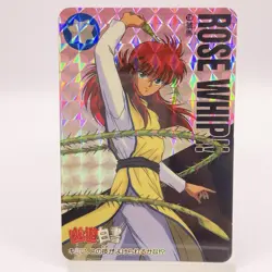 Yu Yu Hakusho Kurama Rose Whip TCG Card Holo Made In Japan Bandai Japanese 1994 - Image 1