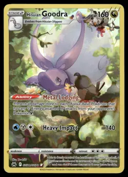Pokemon Cards Hisuian Goodra GG21/GG70 Crown Zenith Galarian Gallery Holo NM *3 - Image 1