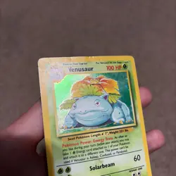 Pokemon TCG Venusaur Card 15/102 Base Set Unlimited Holo Rare - Image 4