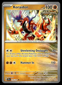 Koraidon 116/191 Pokemon Card Surging Sparks Uncommon 130 HP Near Mint EG - Image 1