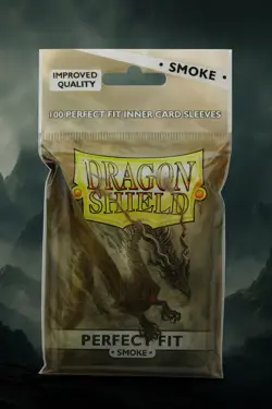 Dragon Shield Perfect Fit Smoke Inner Card Sleeves Standard 100ct - Image 1