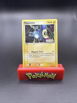 Magnemite 59/92 Legend Maker Reverse Holo Card Pokemon TCG Stamped NM Swirl - Image 1