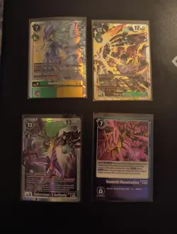 Hudiemon BT23-101 SEC - BT23 Hackers Slumber - Digimon TCG + 3 Free Foil Cards - Image 3