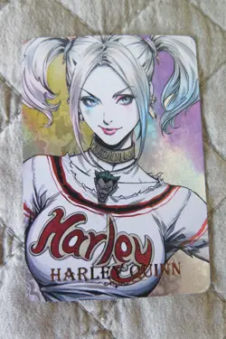 24 HARLEY QUINN CARDDASS MASTERS GOLD FOIL ANIME HOLOFOIL CARD - Image 1