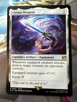 Ultima Weapon - MtG Final Fantasy - NM - #563 In Hand - Image 1