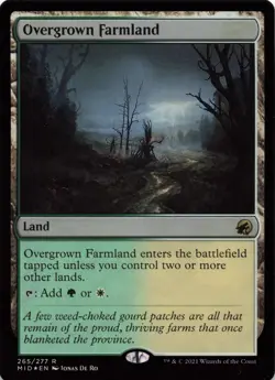 2021 Magic: The Gathering Innistrad: Midnight Hunt Overgrown Farmland #265 - Image 1