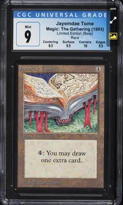 MTG Beta Jayemdae Tome CGC 9++ Magic the Gathering 1993 - Image 1