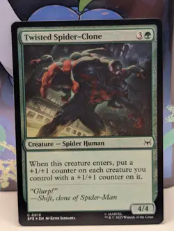 FOIL - Twisted Spider-Clone - MTG MAGIC Marvel's Spider-Man l #19 - NM - Image 1