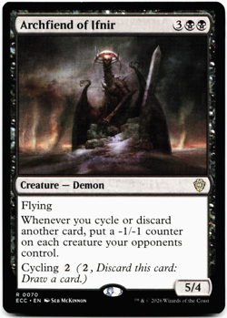 Archfiend of Ifnir [Commander: Lorwyn Eclipsed] Magic - MTG ECC 0070 NM 💀 - Image 1