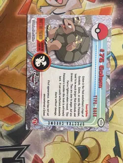 Pokemon Topps Chrome 2000 TV #76 Golem Spectra Holo Vintage NM - Image 2
