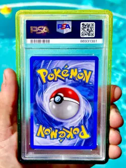 2003 Pokemon PSA 9 Pikachu HOLO⚡🐱w/ SWIRL 🌀- 012 - AND VOLTAGE 🔌 GRADEDGUARD - Image 5