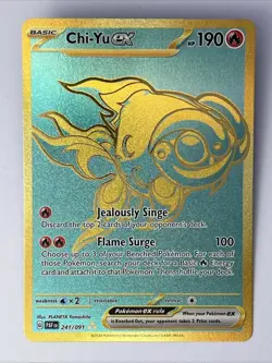Chi-Yu ex 241/091 - Pokemon TCG - Sv: Paldean Fates Holo - Hyper Rare - NM - Image 1