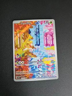 Pokemon Deerling 165/162 TEF Temporal Forces Illustration Rare IR NM - Image 1